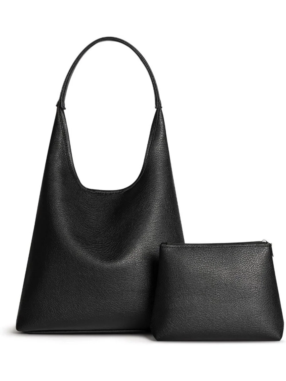 Large Slouchy Vegan Leather Hobo Bag for Women - Stylish Everyday Shoulder Purse